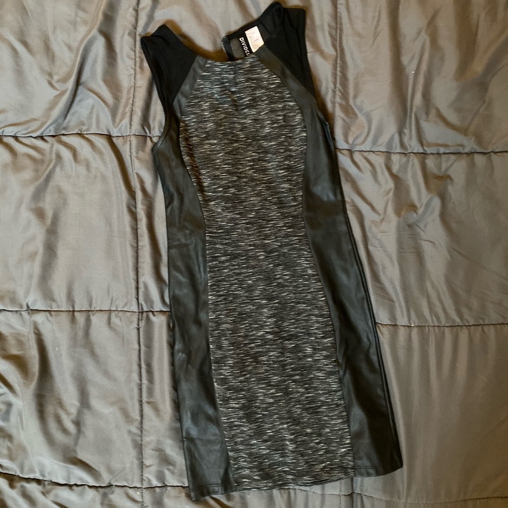 Mixed media little black dress
